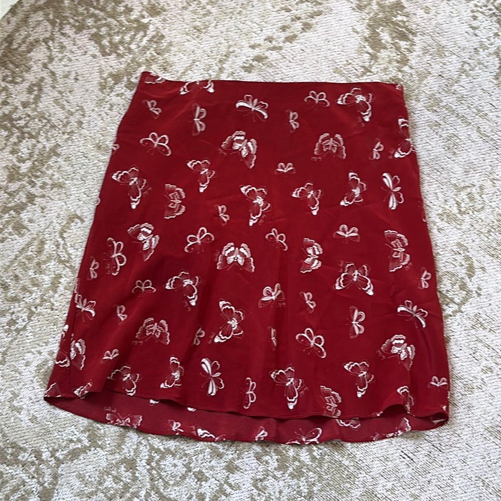 Realisation Par Butterfly Silk Mini Skirt